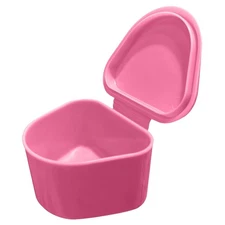 10PCs Dental Grade Trapezoid Denture Bath Case by JEVOLVE (Mix Color)