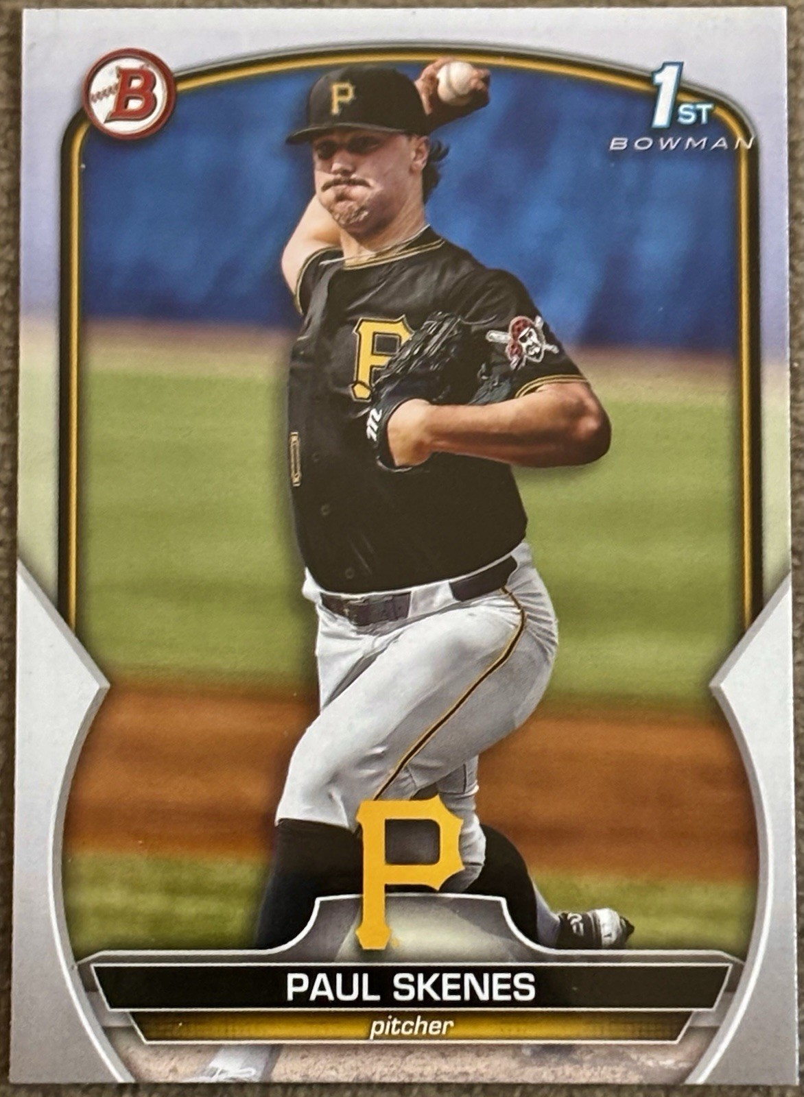 Paul Skenes 2023 Bowman Draft 1st Prospect Base Paper #BD-14 Pittsburgh Pirates