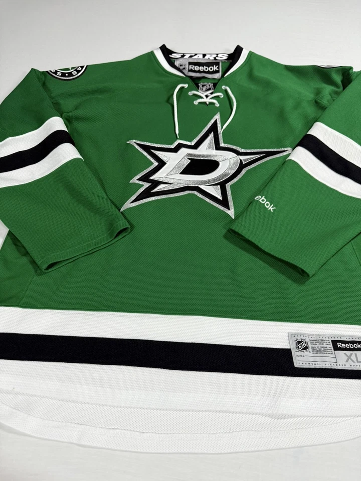 *FLAW* Dallas Stars NHL Hockey Jersey Size XL Reebok *SMALL STAINS* - Image 4 of 4