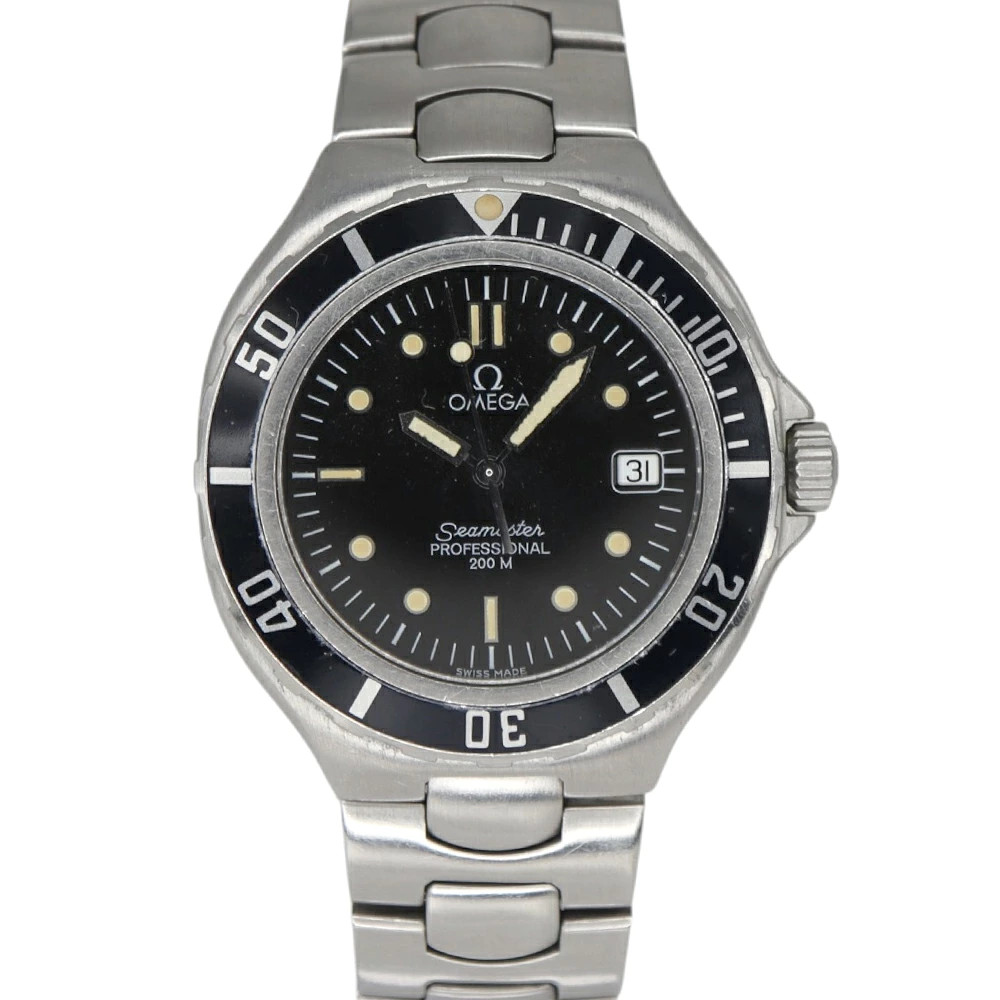 Omega Seamaster Black Stainless Steel