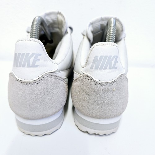 Nike Classic Cortez Nylon Pure Platinum Size UK 7 Grey White Trainers 749864-010 - Picture 16 of 22