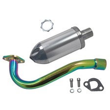 Exhaust Muffler Pipe w/Thread For Predator 212cc 196cc 6.5HP Honda GX160 GX200