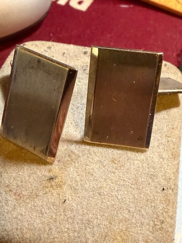 VINTAGE PAIR OF MEN'S CUFFLINS SIGNED 850 WITH 2 HALLMARKS