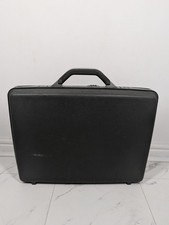 Vintage Samsonite Hard Shell Briefcase Black Attache Case Business Combination