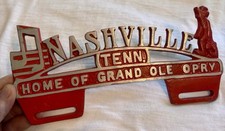 Vintage License Plate Topper Nashville Tn Home Of The Grand Ole Opry Metal Vintage License Plate Topper Nashville Tn Home Of The Grand Ole Opry Metal