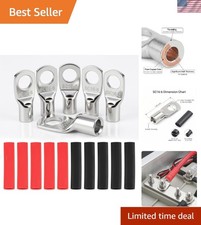 10PCS 6 Gauge Wire Connectors with Heat Shrink Tubing, Battery Terminal Ends,...