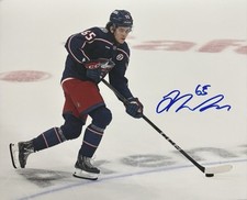 Luca Del Bel Belluz Signed 8x10 Photo! COLUMBUS BLUE JACKETS Young Star! W/COA