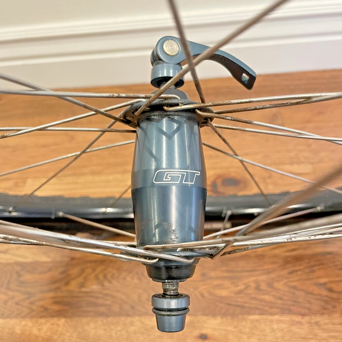 Vintage 26” Front MTB Wheel GT Barrel Hub, ZAC19 Rim, 9x100 mm | eBay