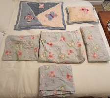 Pottery Barn Kids Sophie Butterfly Twin Bedding Set Sheets, Pillow, Duvet, etc 