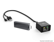 fireCable Ethernet Adapter for FireStick Streaming Media Players black
