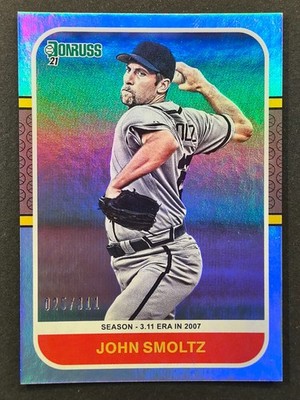 2021 Panini Donruss Career Stat Line Foil #254 John Smoltz Braves /311