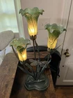 Vintage Dale Tiffany Lily or Tulip Lamp ~ Dragonfly *Connoisseur Collection* 21"