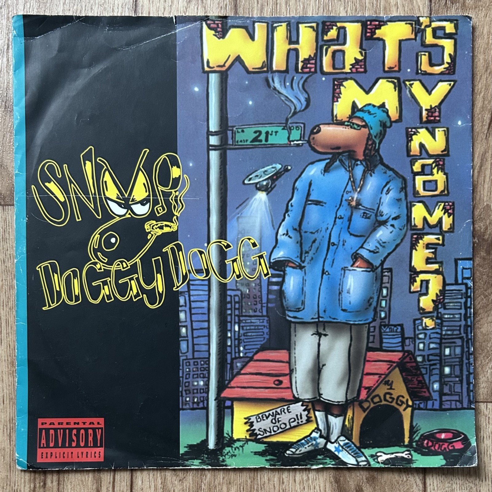 Snoop Doggy Dogg - What's My Name? 12"" Vinyl Single (1993) Interscope A8337T UK