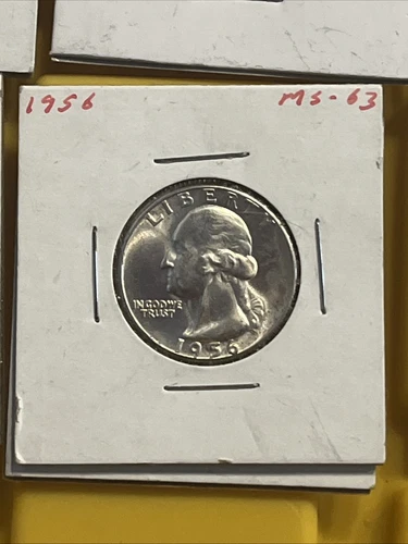 1956 Washington Quarter Uncirculated 90% Silver U.S. Coin