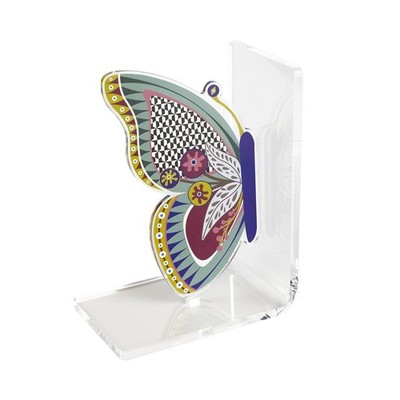 Vesta Home - Butterfly Bookstand 15x10xH20 cm - Acrylic Crystal Italy