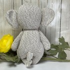 Cuddle and Kind Small 7" Girl Elephant Pink Gray Eyelashes Knit Baby Plush Lovey — photo 5