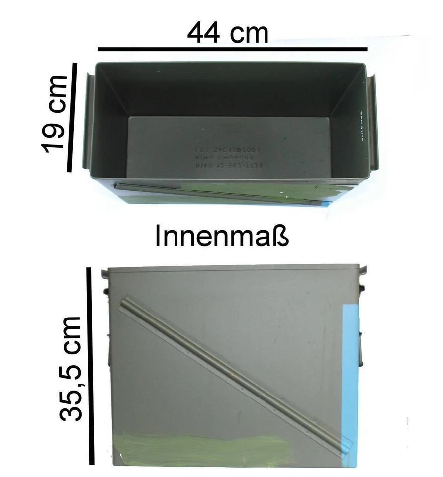 US Munitionskiste Gr.7 (abschließbar Schloss) Dichtung Metallkiste Behälter geb - Bild 4 von 4