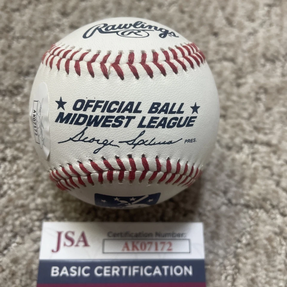 Hunter Renfroel Firmado Ligas Menores Béisbol JSA Autenticado Padres Cerveceros Foto 3 de 3