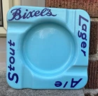 Vintage Brantford Ontario BIXELS BEER ASHTRAY Enamel Porcelain CANADA