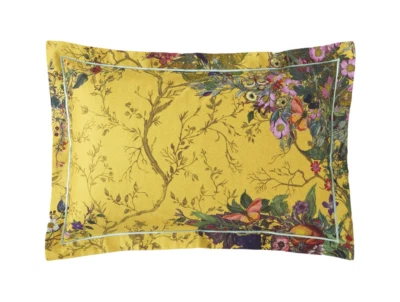 Timorous Beasties Bloomsbury Garden Cadmium Pillowcase Pair