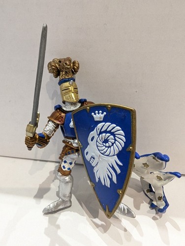 Medievel Fantasy Knights w/Horses Mixed Lot -9 Pcs - Papo, Schleich, AAA - RARE! - Picture 5 of 24