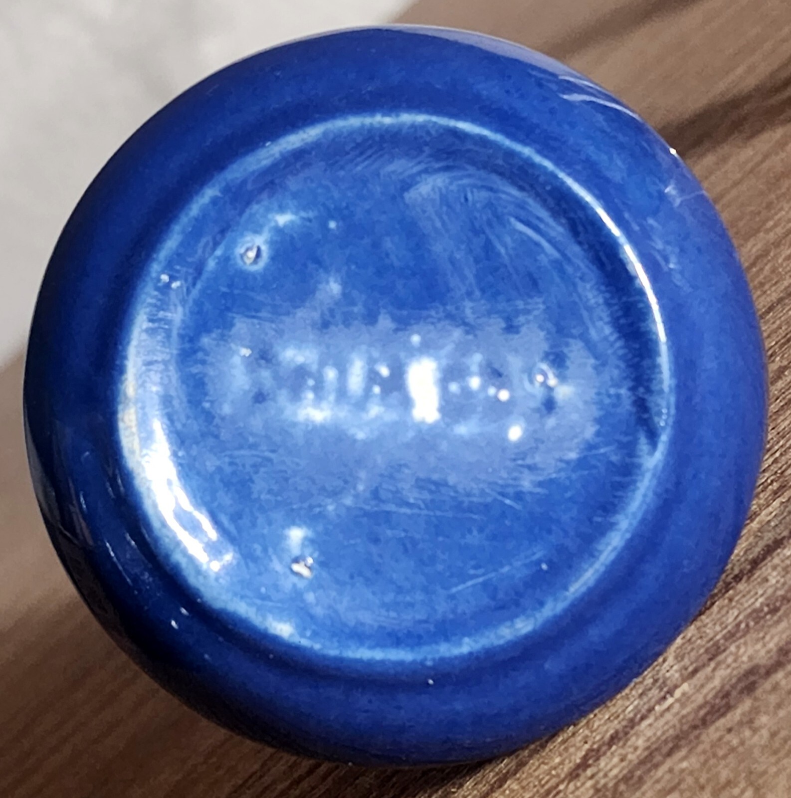 RED WING POTTERY ROYAL BLUE MINI CRUET eBay