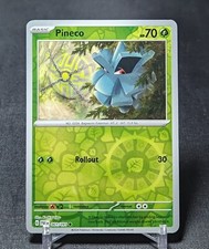 Pineco Common Reverse Holo Grass 2024 PALDEAN FATES Pokemon TCG Card 001/091
