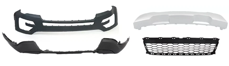 Front Bumper Cover Complete Fit For 2016 2017 Ford Explorer Limited Platinum XLT - Image 2 of 2