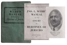 African American Freemason Masonry Webb's ManualCourt of Heroines of Jericho