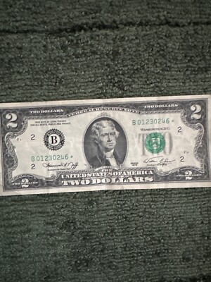 US Series 1976 RARE!! STAR NOTE!!! FANCY Serial Number $2 bill | eBay