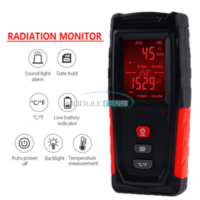 Electromagnetic Field Radiation Detector Tester Emf Meter Rechargeable Handheld