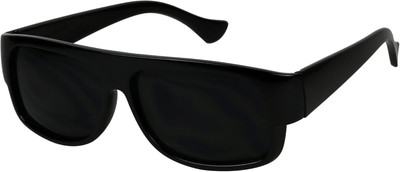 Oval Flat Top Locs Style Sunglasses UV Protection Black Dark Lens Vintage Eazy E