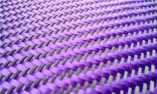 230gsm Aramid Carbon Fiber Blended Fabric Mixed Carbon Cloth Purple with Black