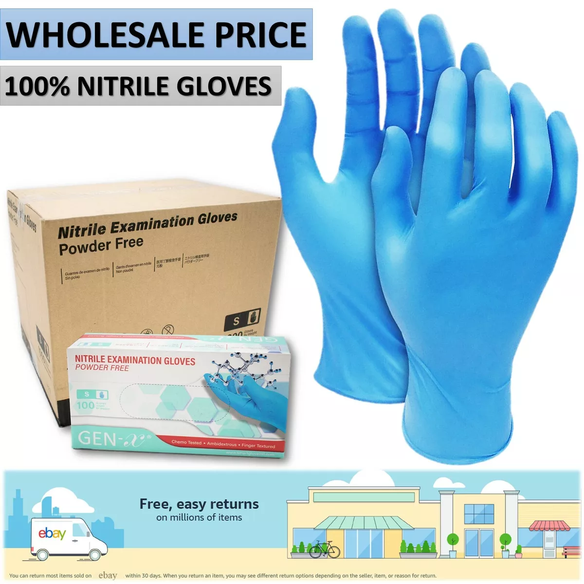 Mulitpurpose Disposable Gloves for Adults, Pack of 100