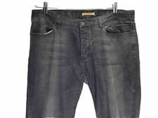 John Varvatos USA Bearle Men's Dark Acid Wash Button Fly Denim Jeans 36R (37x35)