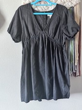 NWT Madewell Black Denim Keyhole Dress Petite 16