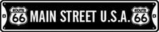 3 PACK ROUTE 66 STREET SIGN  MAIN STREET USA METAL 5X24 #8 BULK OF 3 PIECES