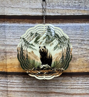 Bear In The Mountains, 8'' Wind Spinner