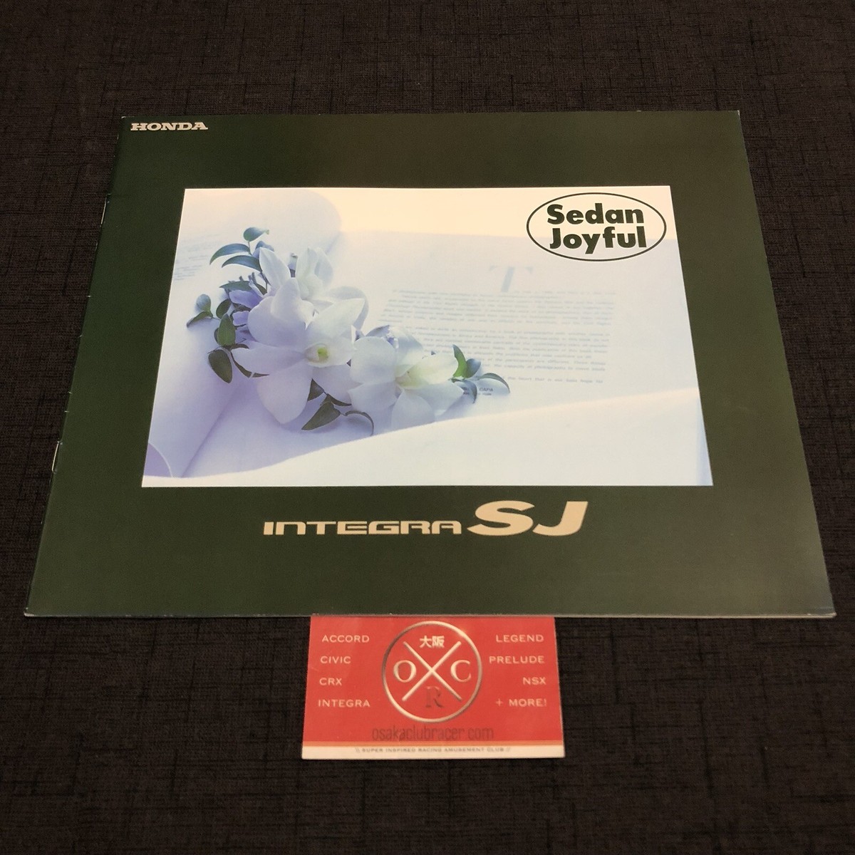 96-00 Honda Integra SJ JDM Brochure Rare OEM EK Civic Ferio Sedan