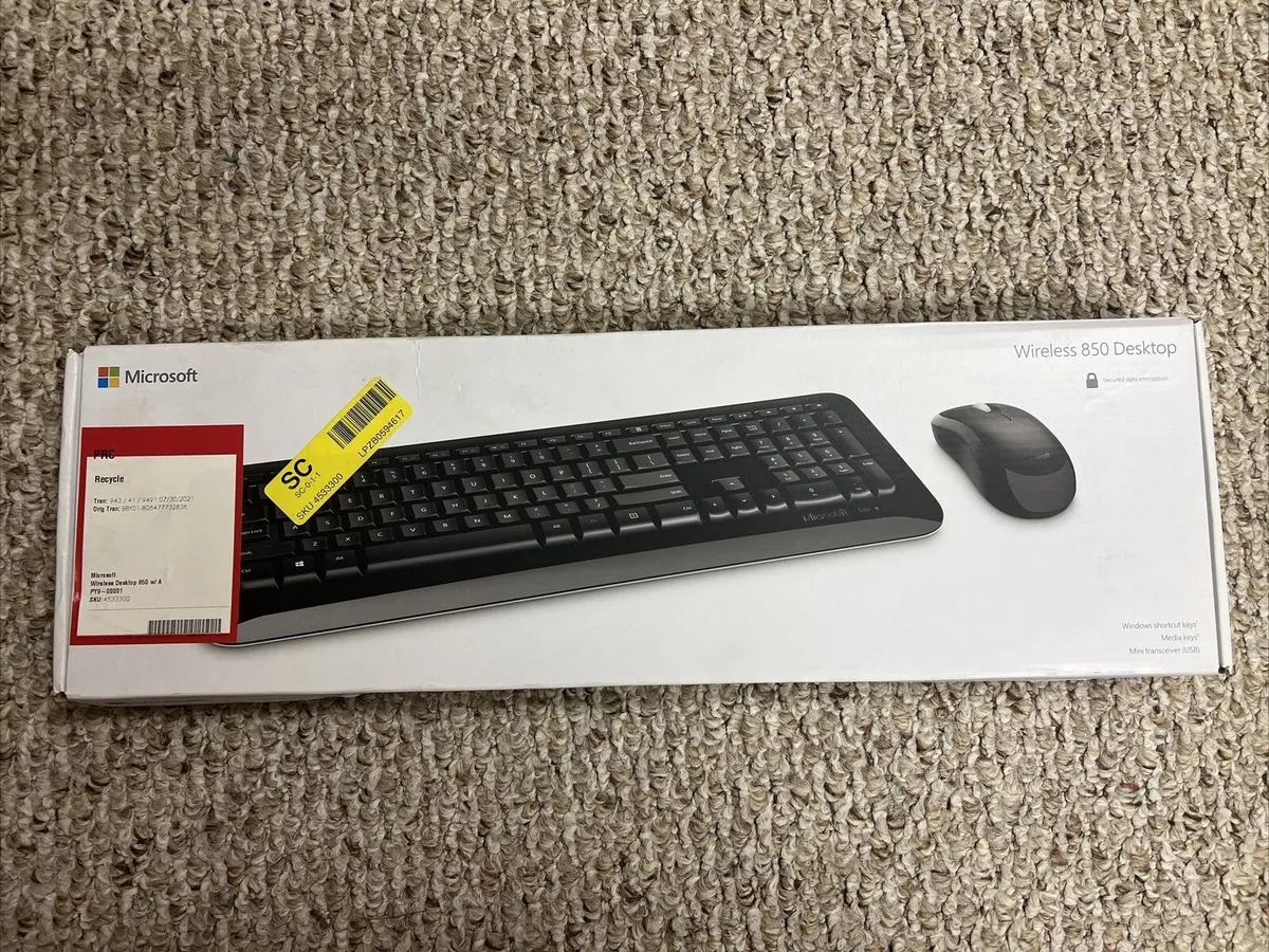 Microsoft Keyboard & Mouse: Wireless Desktop 850