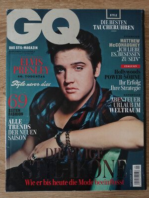 GQ September 2017 Elvis Presley Ansel Elgort Ralf Moeller Matthew McConaughey