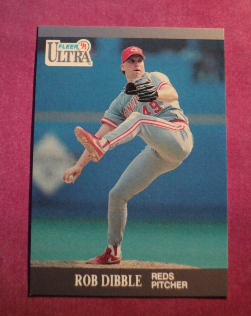 1991 Fleer Ultra #92 ROB DIBBLE Cincinnati Reds AUCT#10040