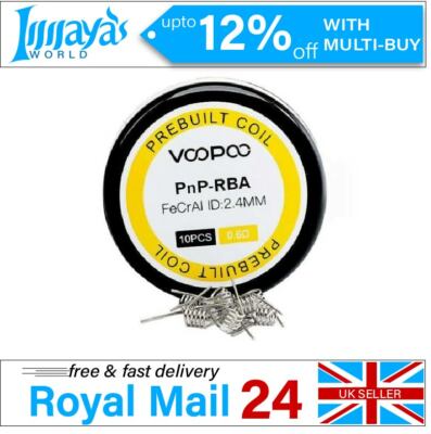 VOOPOO Prebuilt Wire 0.6 ohm For PnP-RBA PnP RBA 10 PCS Prebuilt Coil Wires  | eBay UK