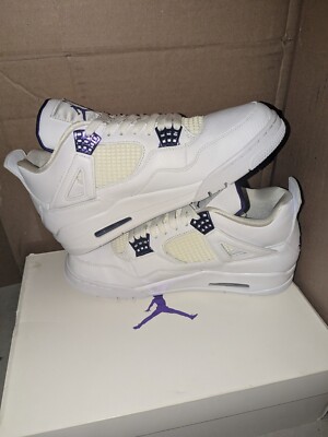 Size 12 - Jordan 4 Retro Mid Purple Metallic for sale online | eBay