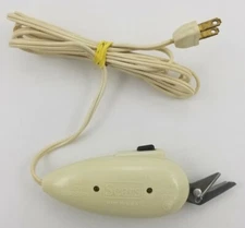 Vintage Sears Electric Scissors White Stainless Blades Model #2174 Tested!