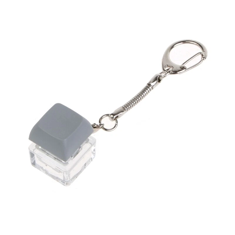 Mechanical Keyboard MX Tester Lightless Transparent Keychain with Keys
