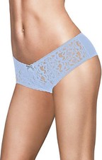 NEW Maidenform Lace Cheeky Hipsters size Small/5 Style 40870, Blue/White Color