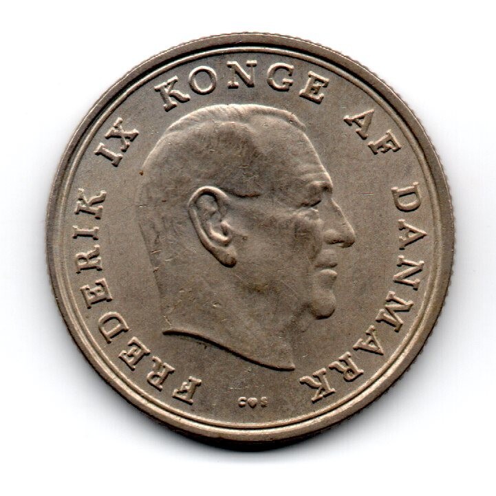 Denmark 1971 Frederik IX Konge Af Danmark Coat Of Arms 1 Krone denmark-1971-frederik-ix-konge-af-danmark-coat-of-arms-1-krone