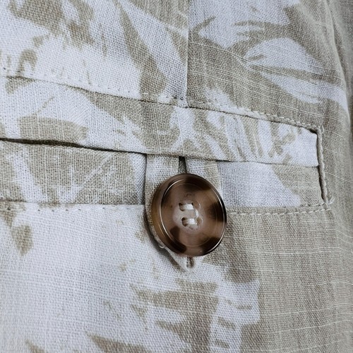 Sheike Paperbag Shorts Belted Light Brown Wheat White Floral 8 US 4 - Picture 11 of 18