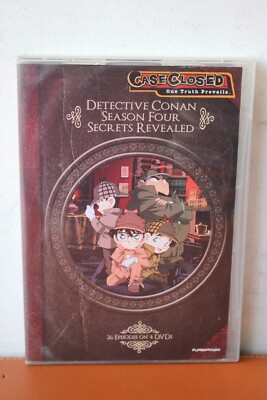 Case Closed: Detective Conan Season Four Secrets Revealed (4-Disc Set, DVD)